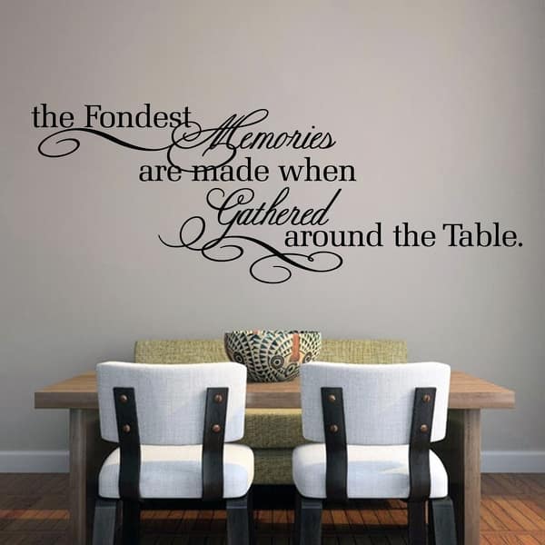 The Fondest Memories Kitchen Wall Decal 60" x 22" On Sale